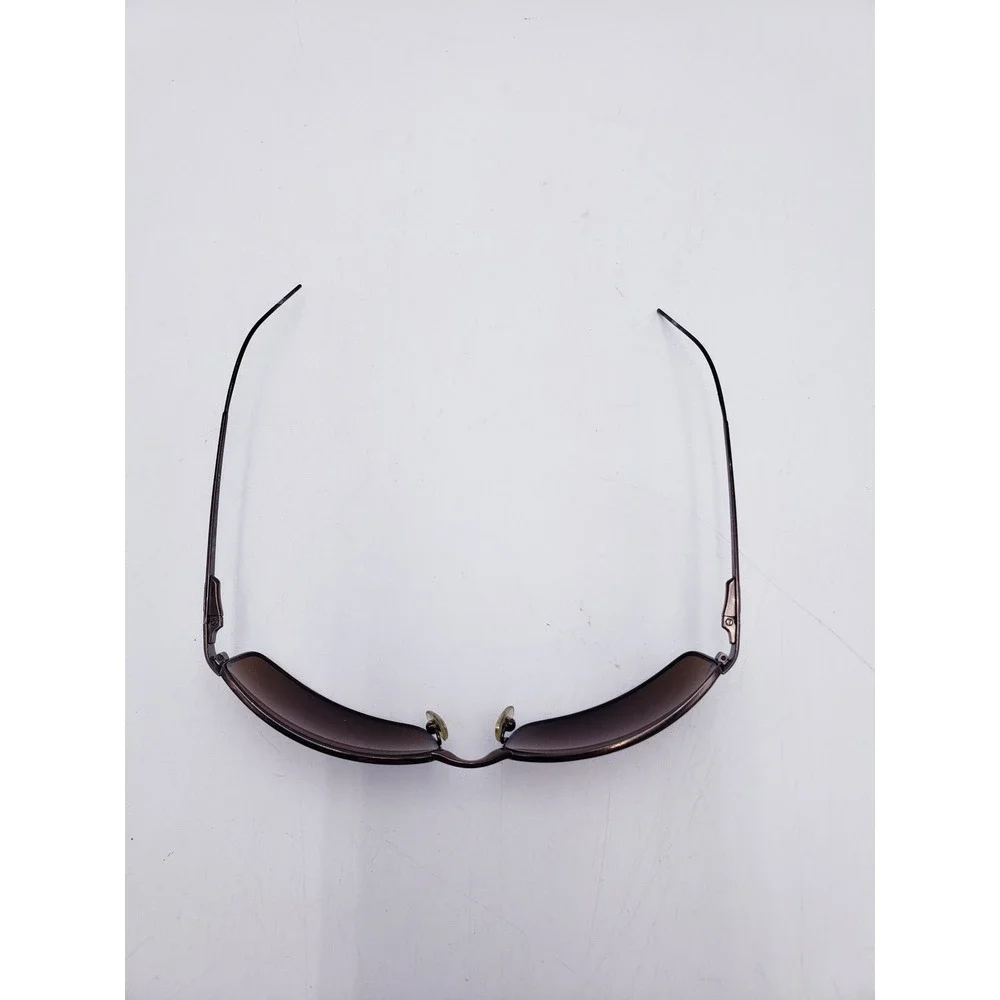 Ray Ban RB 3269 Sunglasses Brown Polarized Rectangle Metal Wrap Around Italy
